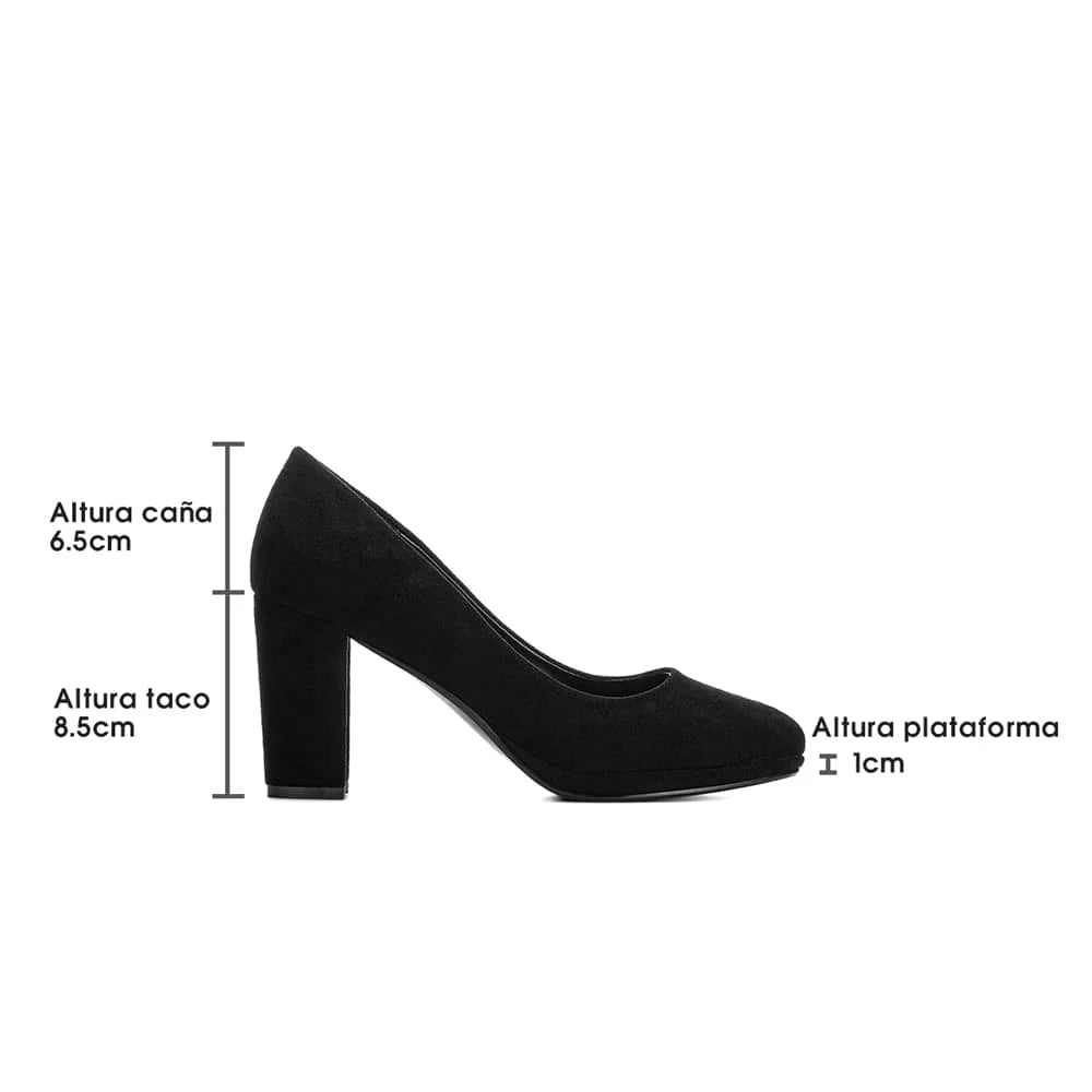 ZAPATOS DE TACO MUJER NEGRO WEIDE GHE22