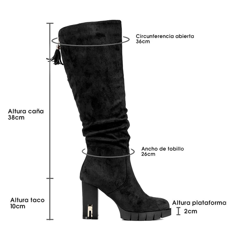 BOTAS TACO MUJER NEGRO WEIDE HX271