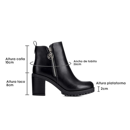 BOTINES TACO MUJER NEGRO WEIDE HX279