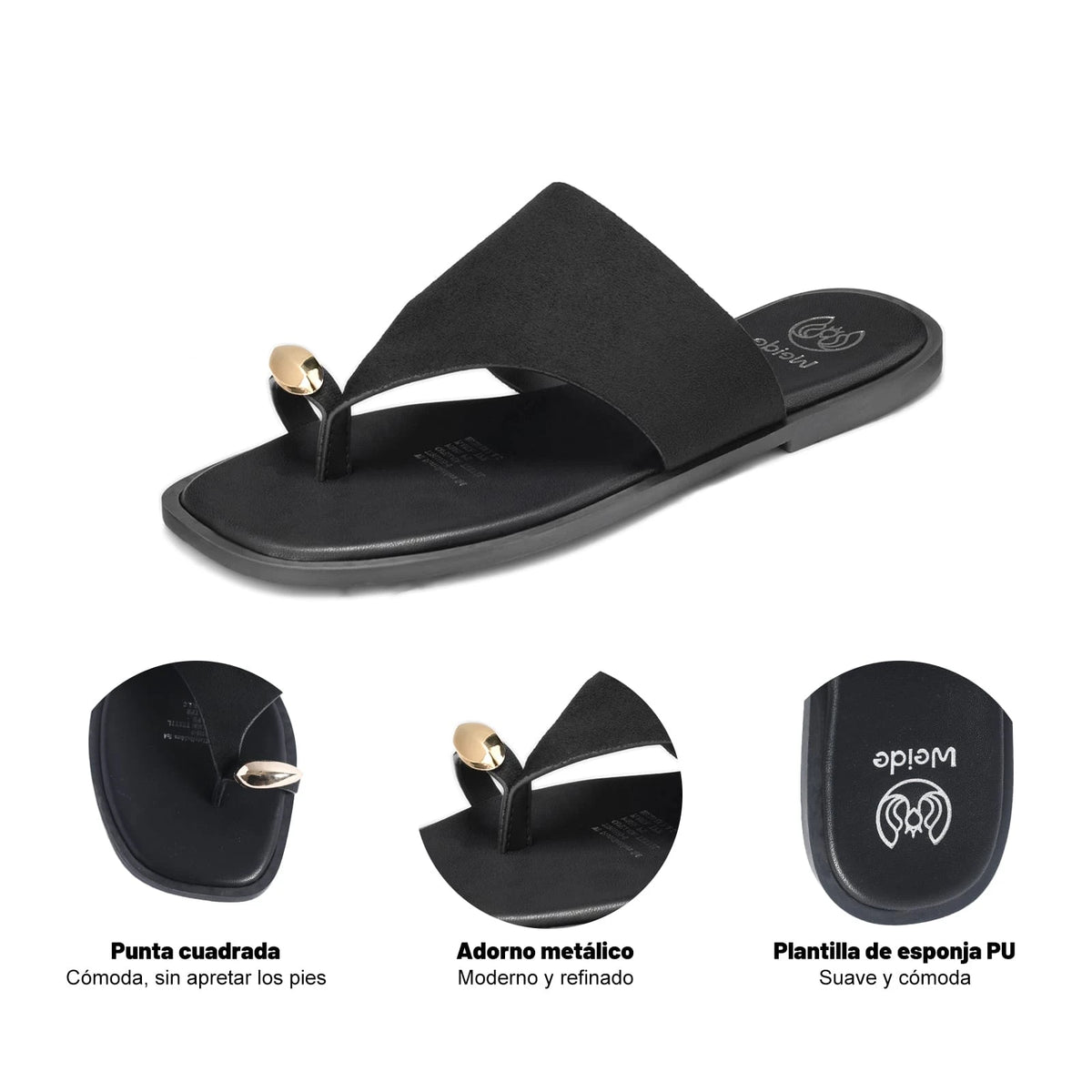 Chalas planas MUJER WEIDE HY26