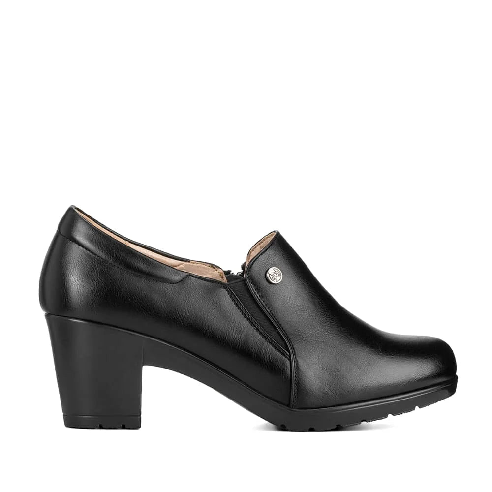 ZAPATOS DE TACO MUJER NEGRO WEIDE JML02