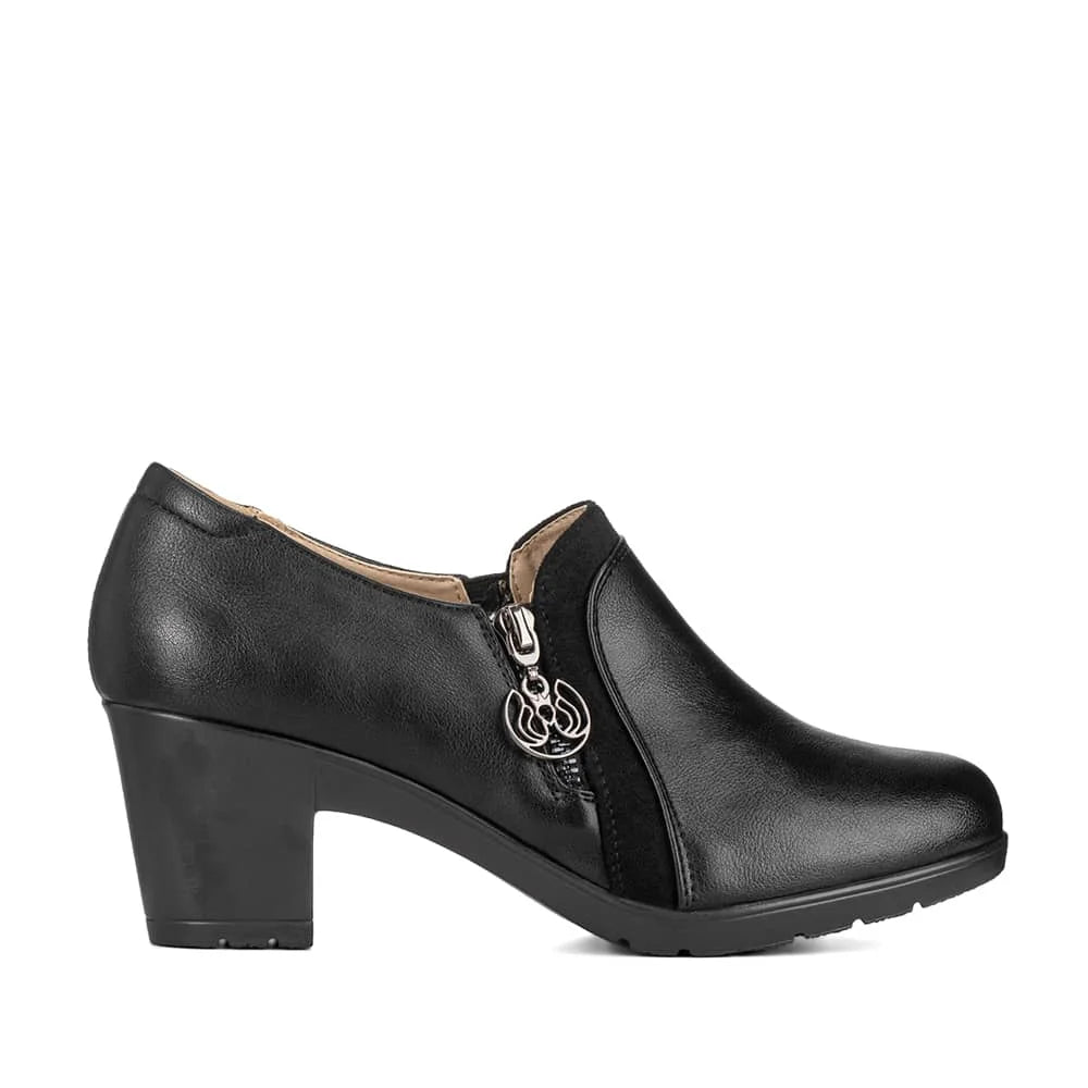 ZAPATOS DE TACO MUJER NEGRO WEIDE JML03