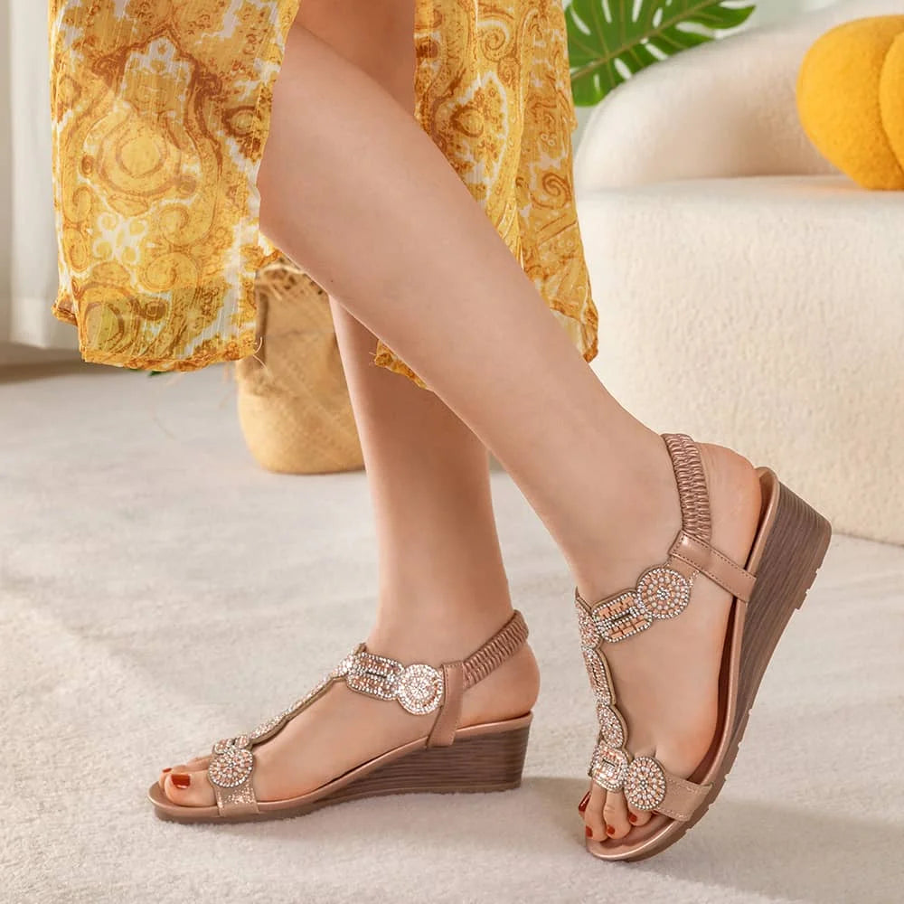 Sandalias Mujer Pilar Champan Weide