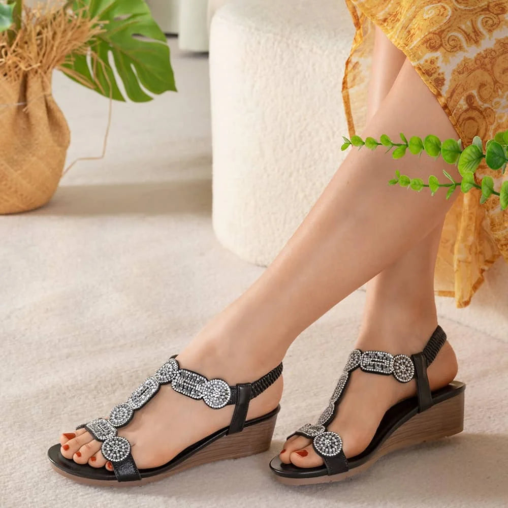 Sandalias Mujer Pilar Negro Weide
