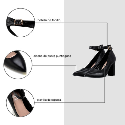 Zapatos Taco Mujer Anastasia Negro Weide