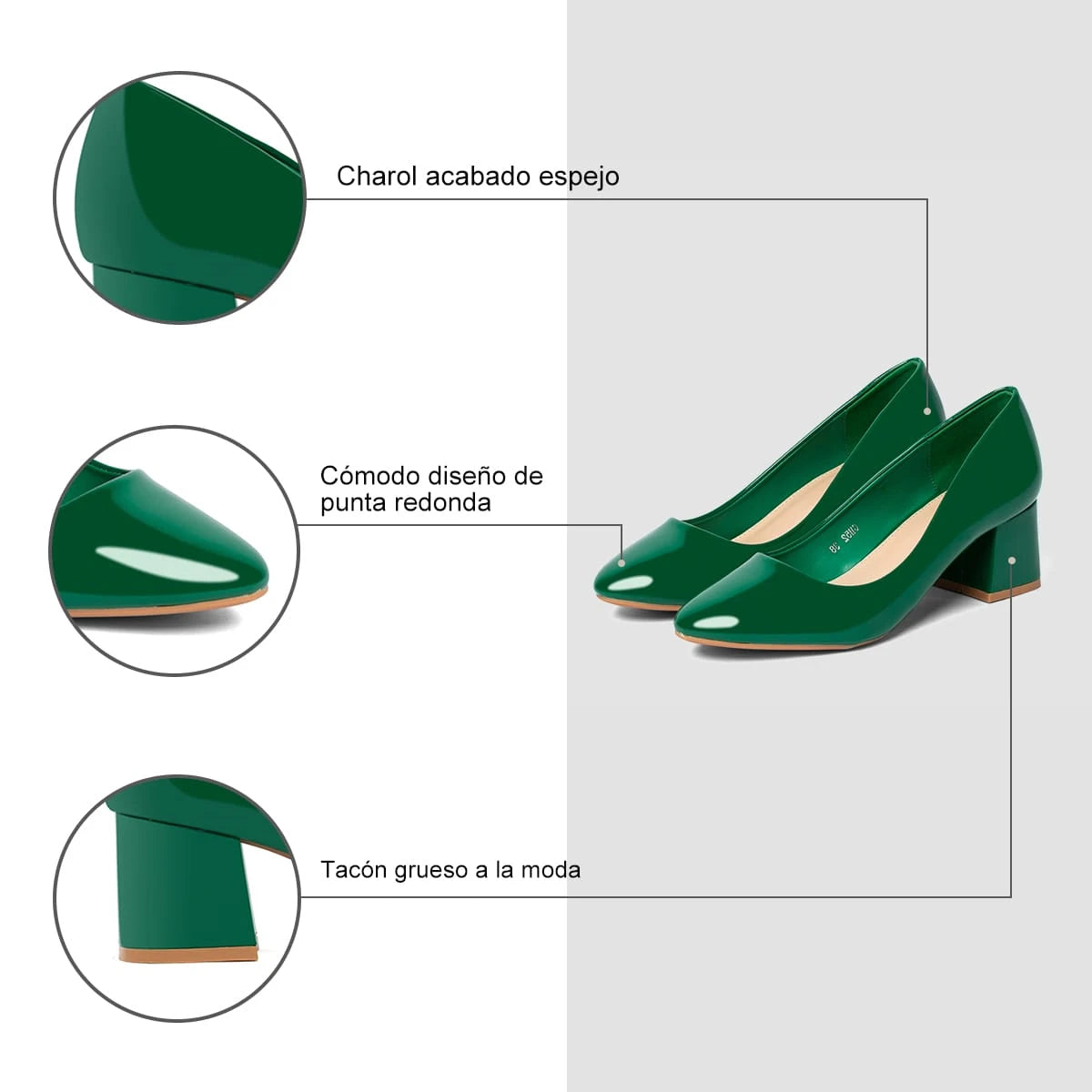 Zapato Mujer Felicia Verde Weide