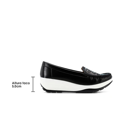 Mocasin Mujer Zoelia Negro Weide