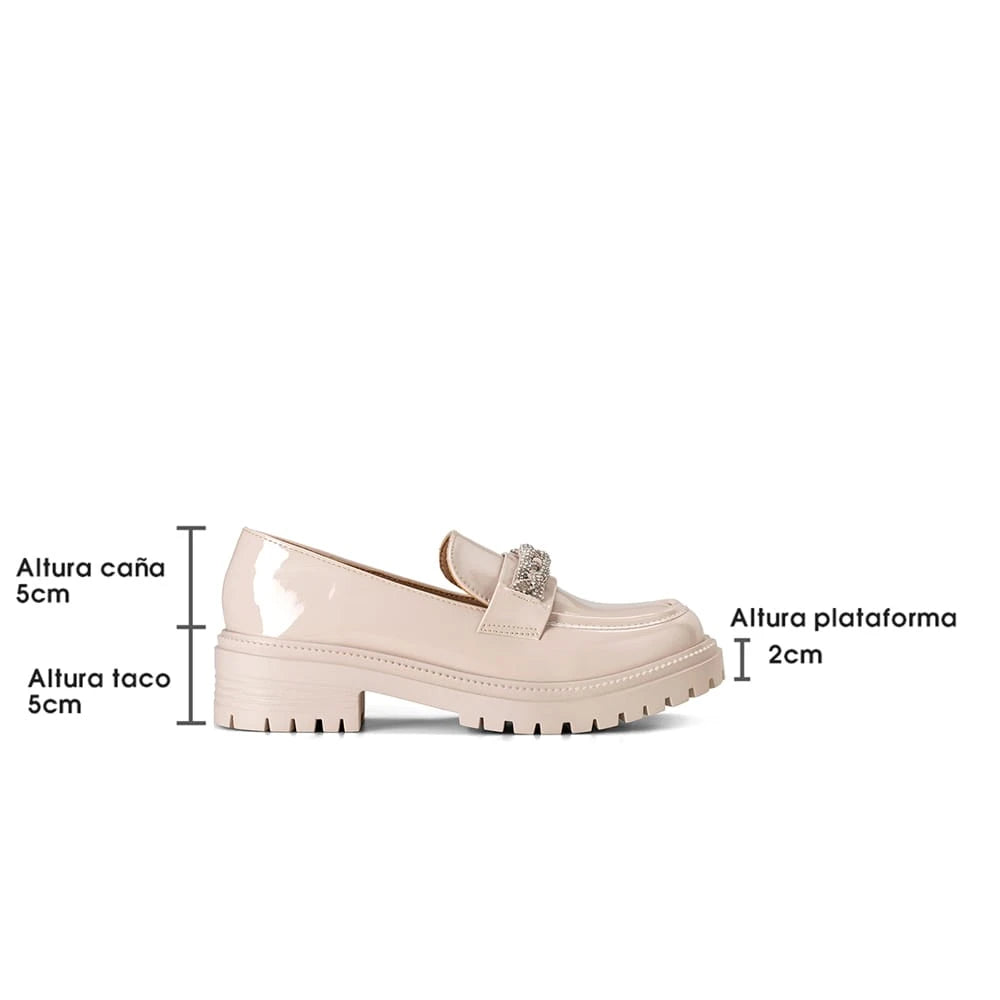 Mocasin Mujer Nuria Beige Weide