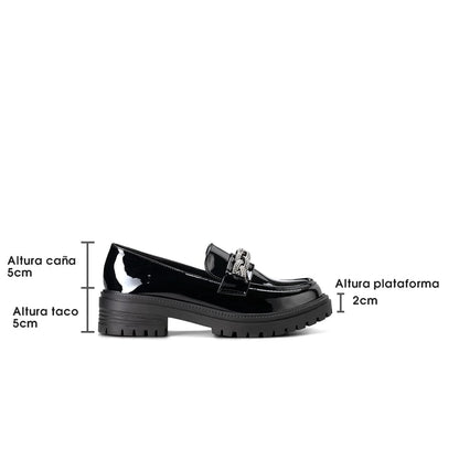 Mocasin Mujer Nuria Negro Weide