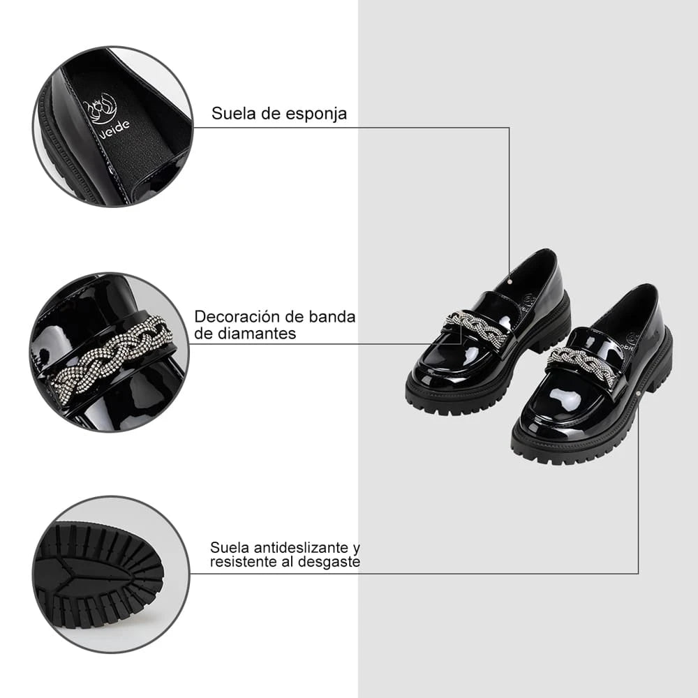 Mocasin Mujer Nuria Negro Weide