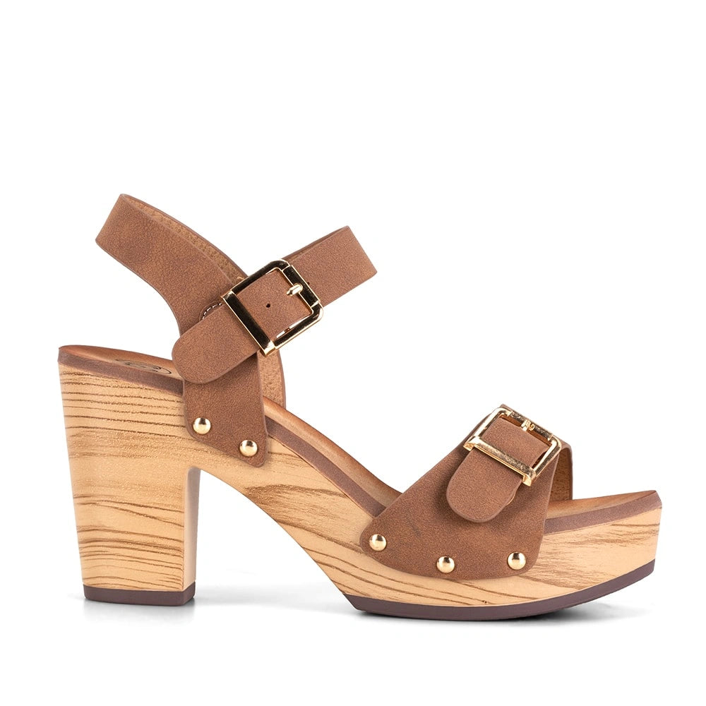 Sandalias Mujer Yolanda Camel Weide