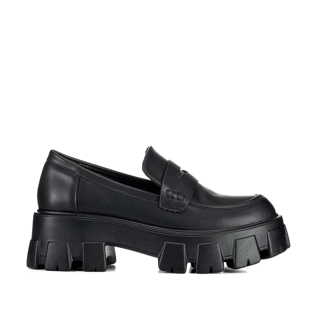 MOCASIN PLANO MUJER NEGRO WEIDE LT125