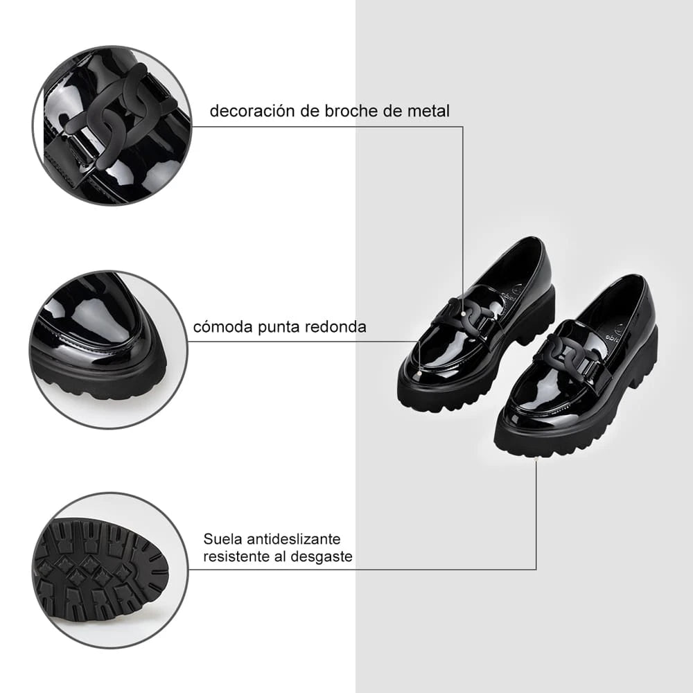 Mocasin Mujer Martina Negro Weide