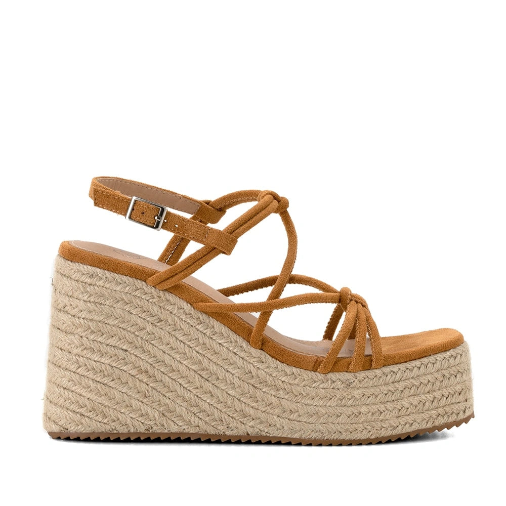 Sandalias Mujer Sofia Camel Weide