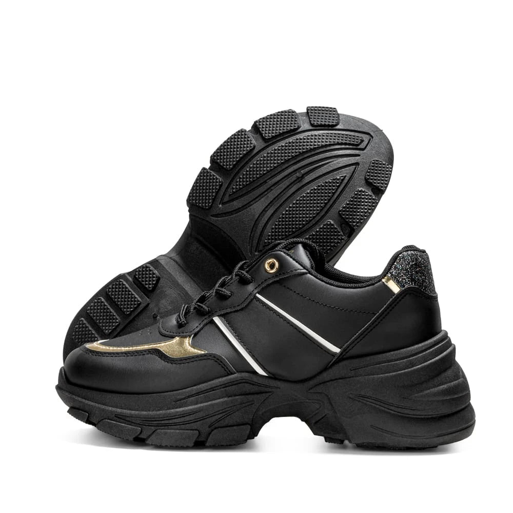 ZAPATILLAS PLATAFORMA MUJER NEGRO WEIDE SL05