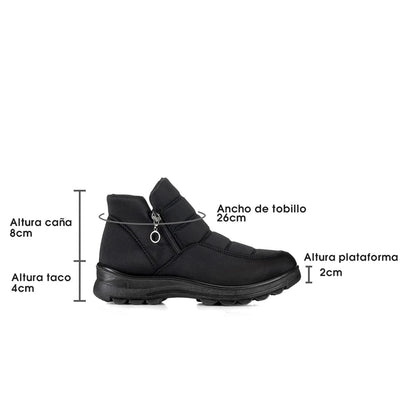 BOTAS DE NIEVE MUJER NEGRO WEIDE TFA166