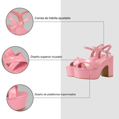 Sandalias Fiesta Mujer Aida Rosado Weide
