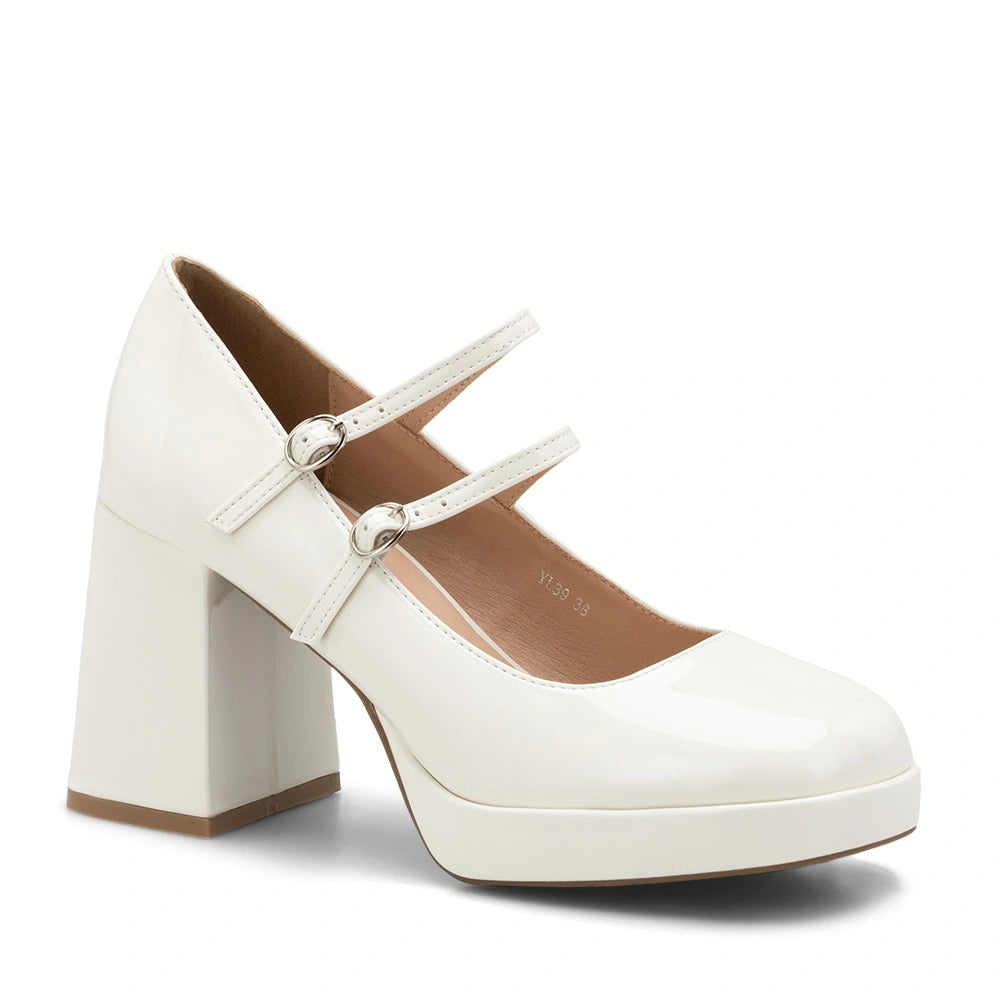 Zapatos Mary Jane Mujer Amada Blanco Weide