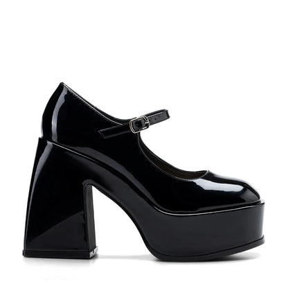 Zapatos Mary Jane Mujer Amapola Negro Weide