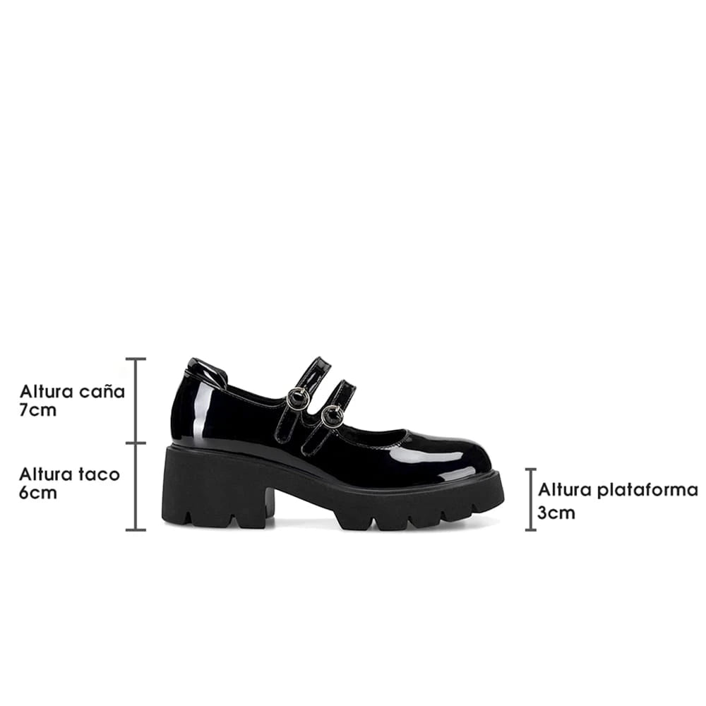 Zapatos Mary Jane Mujer Anais Negro Weide YL57