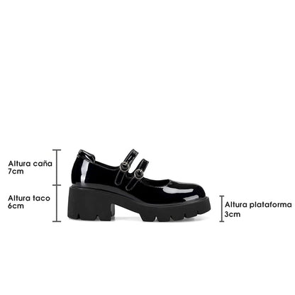 Zapatos Mary Jane Mujer Anais Negro Weide YL57