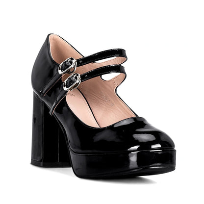 Zapatos Mary Jane Mujer Benita Negro Weide