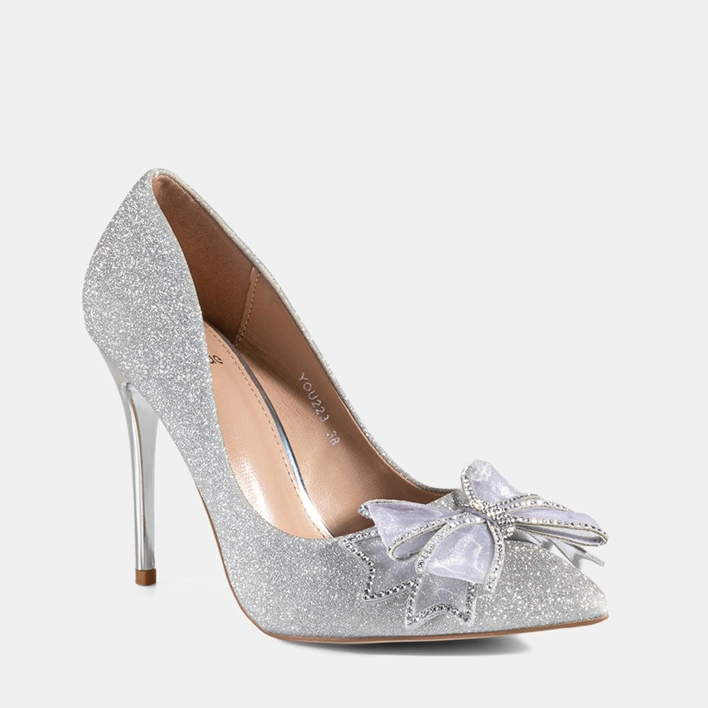 Zapatos plateados sales