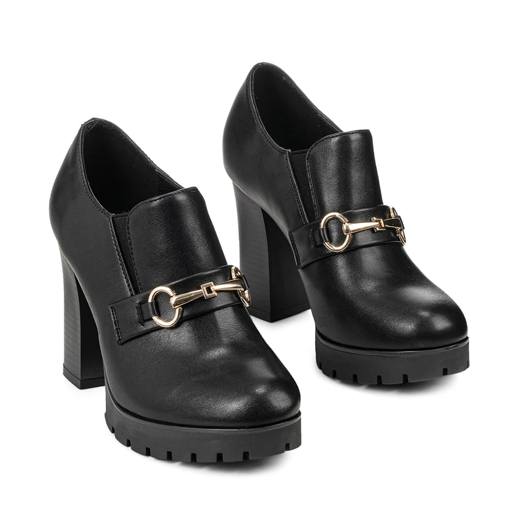 MOCASIN TACO MUJER NEGRO WEIDE RQ71