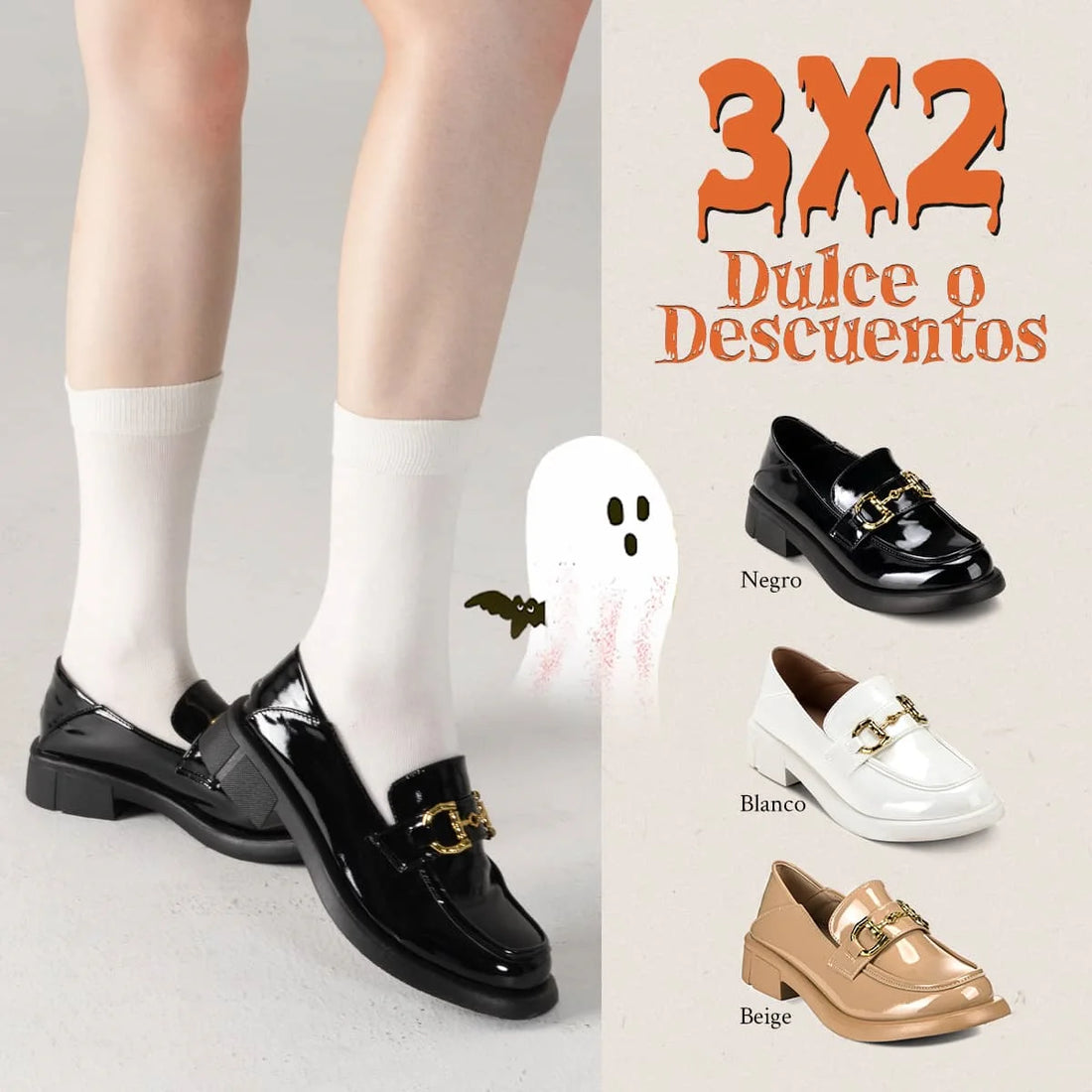 Mocasin Mujer Casalia Negro Weide GH86