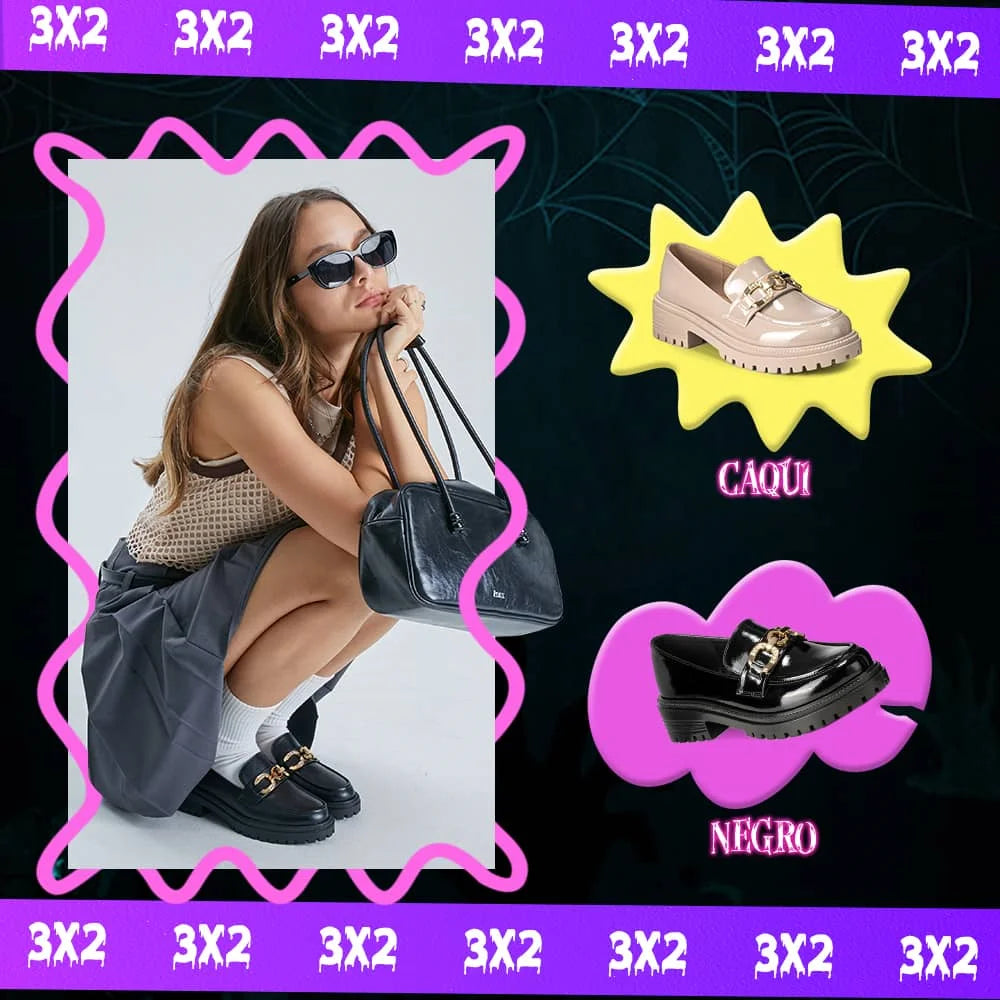 Mocasin Mujer Nieve Negro Weide