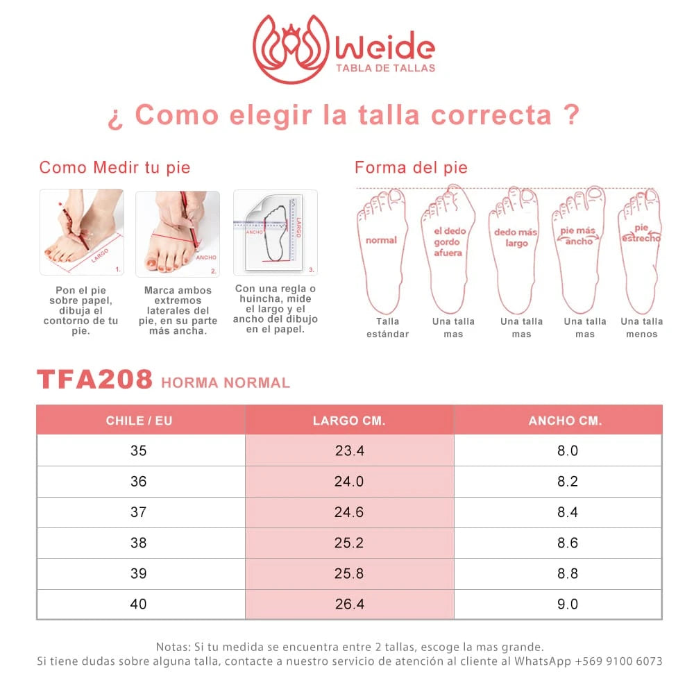 ZAPATILLAS PLATAFORMA MUJER WEIDE TFA208