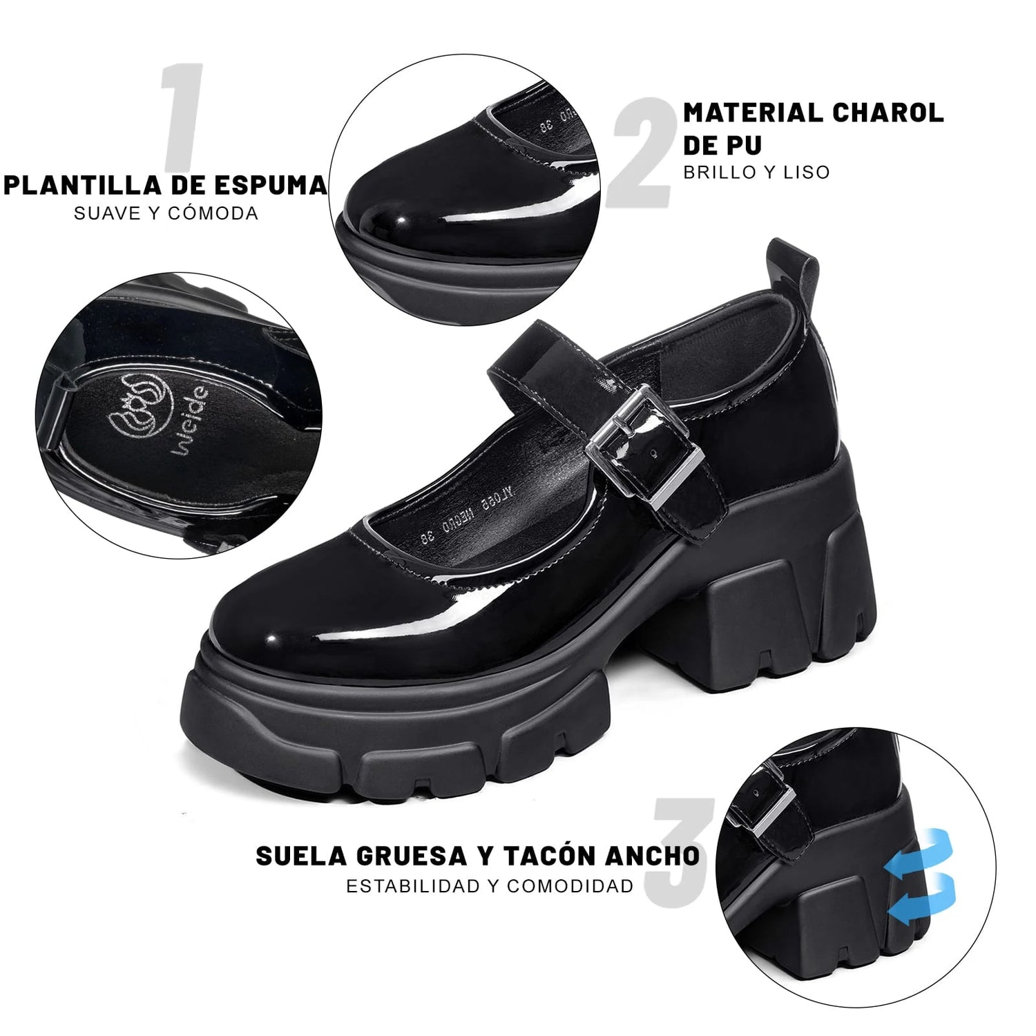 ZAPATOS MARY JANE MUJER WEIDE YL055