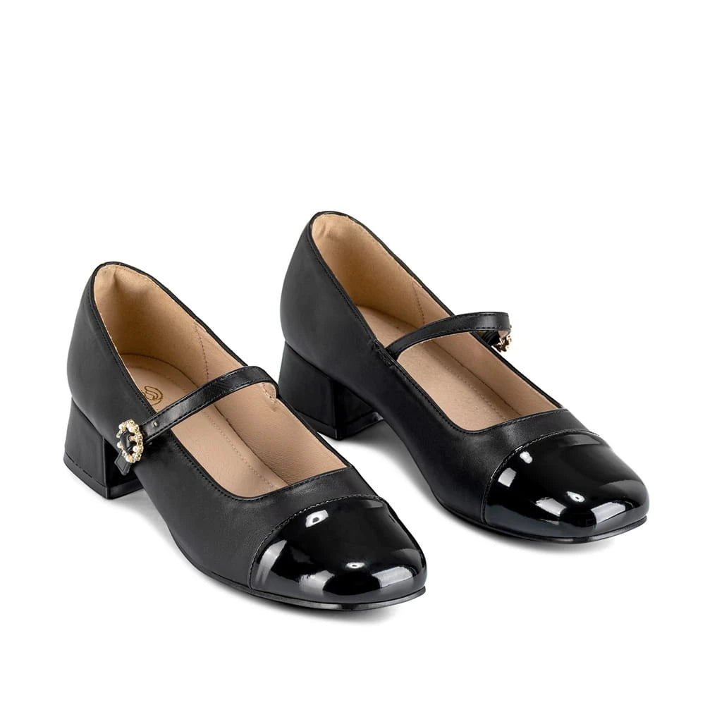 ZAPATOS MARY JANE MUJER NEGRO WEIDE YL63