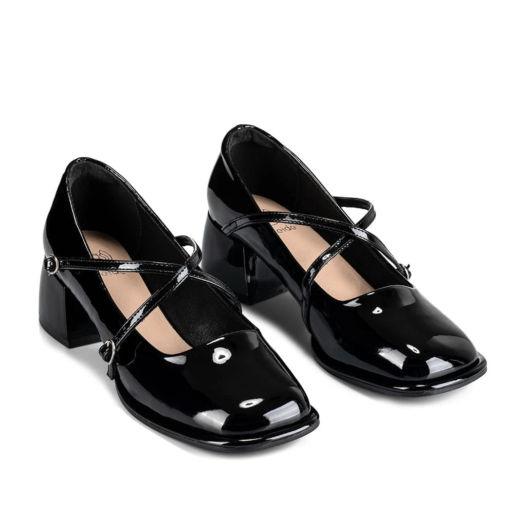 ZAPATOS MARY JANE MUJER NEGRO WEIDE YL65