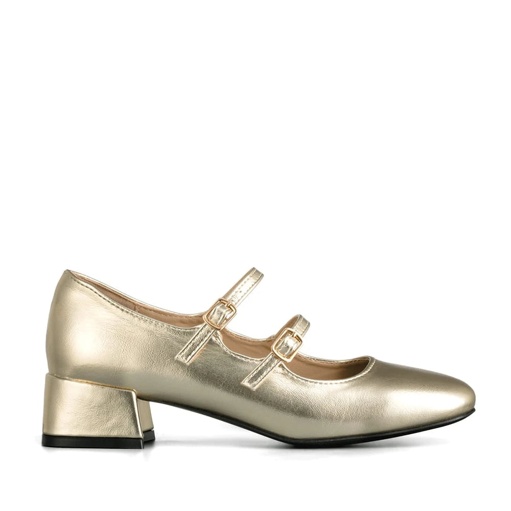 ZAPATOS MARY JANE MUJER DORADO WEIDE YL66