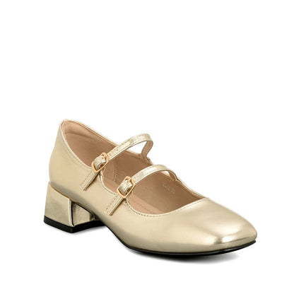 ZAPATOS MARY JANE MUJER DORADO WEIDE YL66