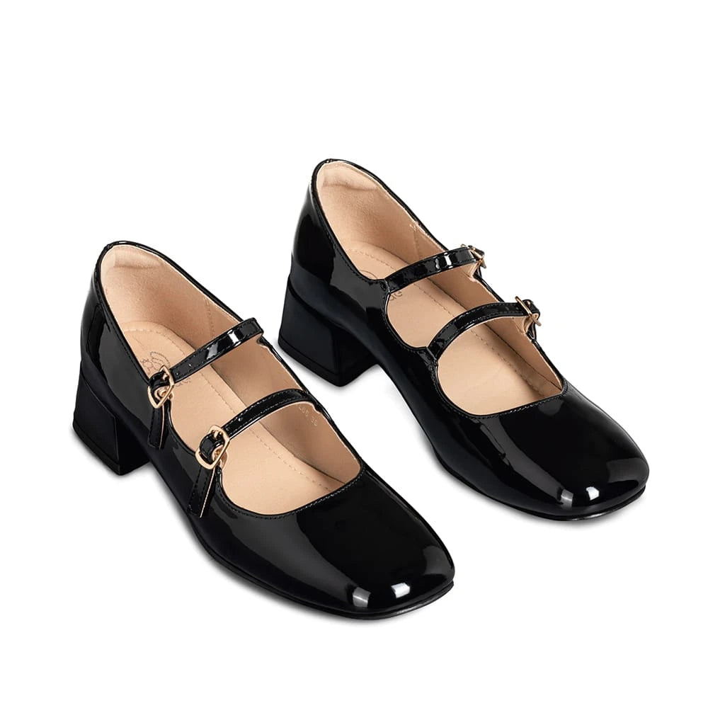 ZAPATOS MARY JANE MUJER NEGRO WEIDE YL66