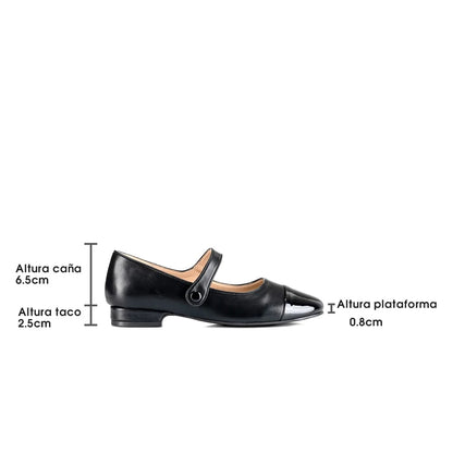 ZAPATOS MARY JANE MUJER NEGRO WEIDE YL67