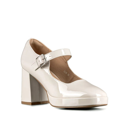 ZAPATOS MARY JANE MUJER BEIGE WEIDE YL83