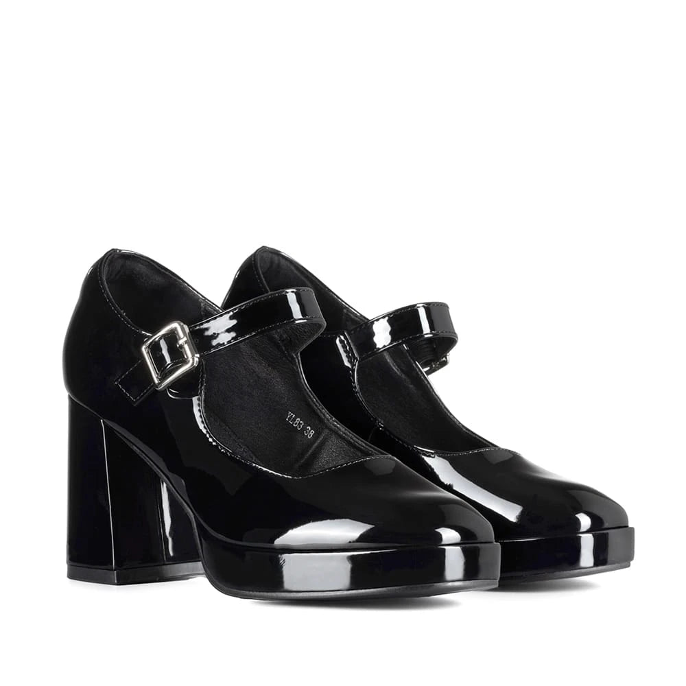 ZAPATOS MARY JANE MUJER NEGRO WEIDE YL83