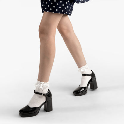 ZAPATOS MARY JANE MUJER NEGRO WEIDE YL85