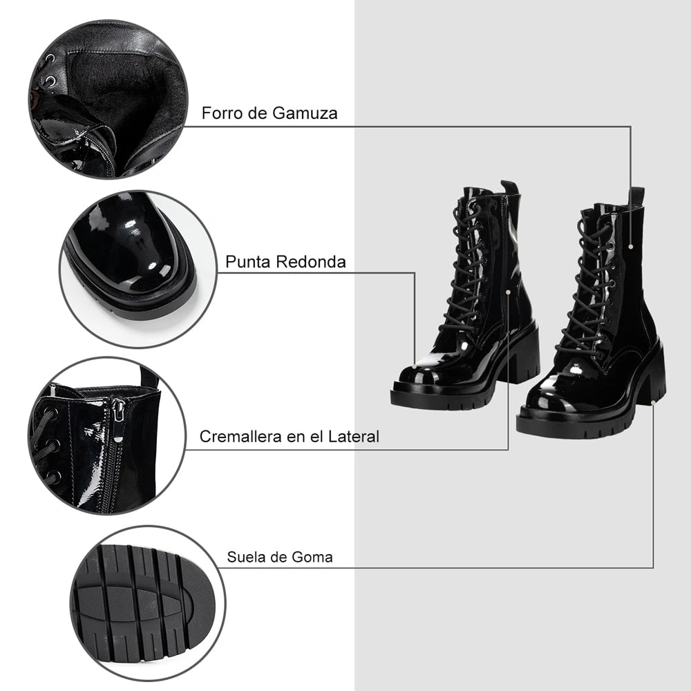 BOTINES TACO MUJER NEGRO WEIDE ZS36