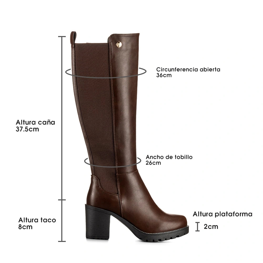 BOTAS TACO MUJER MARRON WEIDE ZS53 Weide Chile