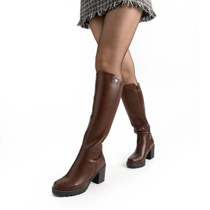 BOTAS TACO MUJER MARRON WEIDE ZS53