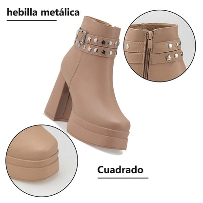 Botin Mujer Estrella Caqui Weide